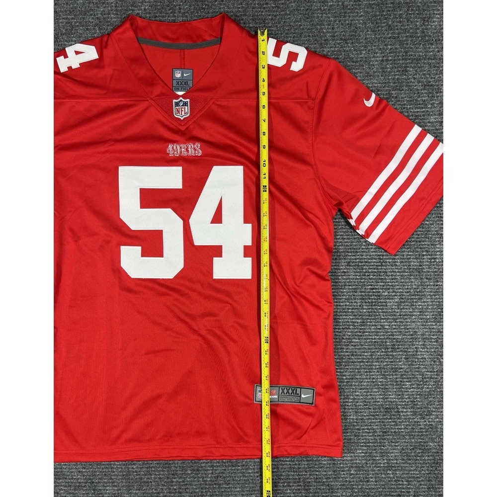 Nike On Field San Francisco 49ers Warner #54 Jersey XXXL Red NFL Football - Picture 3 of 6